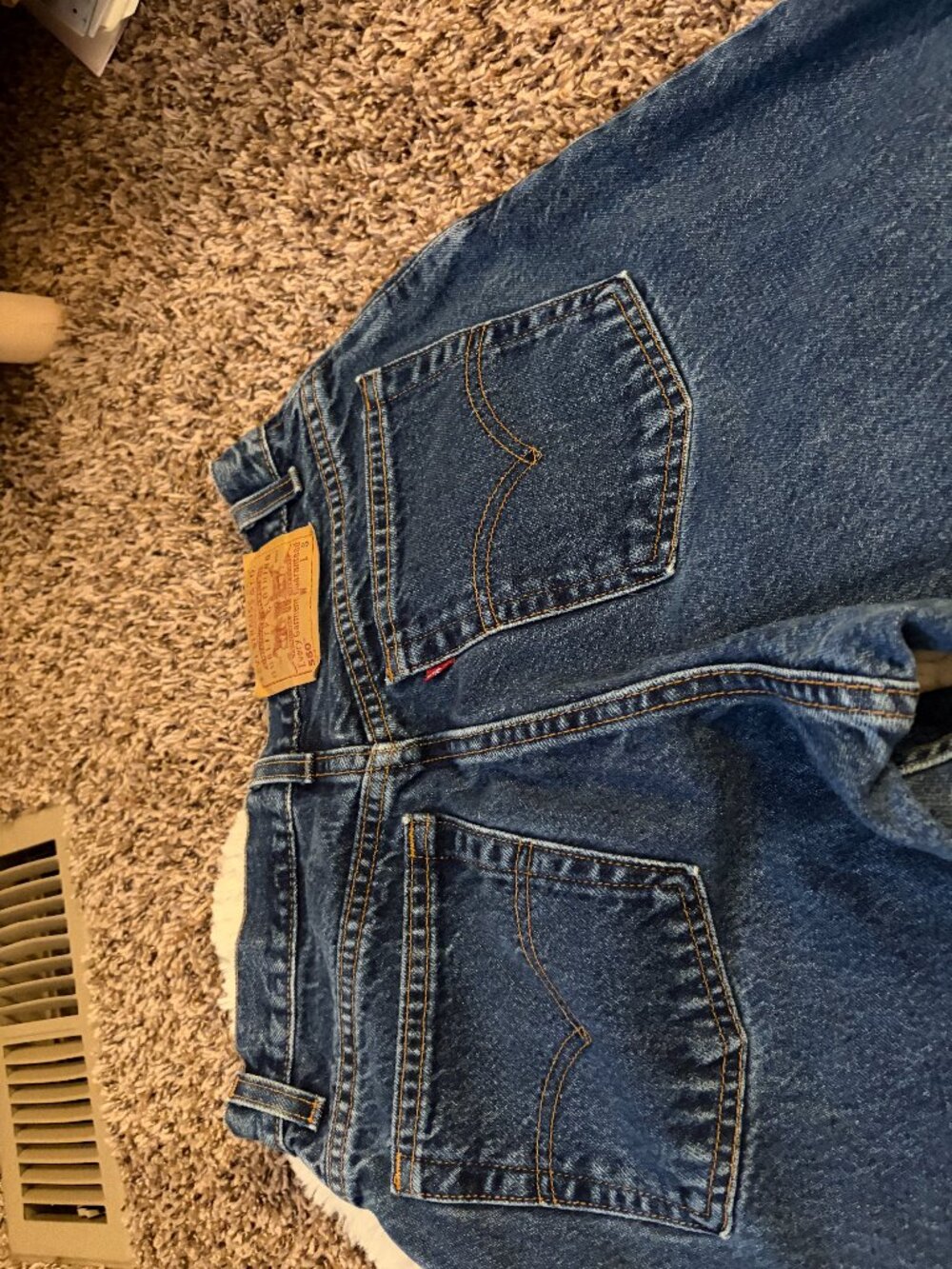 Vintage Levi's 550 Relaxed Fit Tapered Leg Jeans 10 Reg S Made in USA